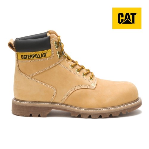 CAT Second Shift Steel Toe Men's Work Boots Brown (AU I-634) Australia